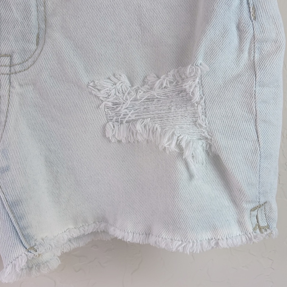 5 for $25 🌈 Art Class girls denim shoe size L light blue wash washed mid rise - Picture 4 of 5